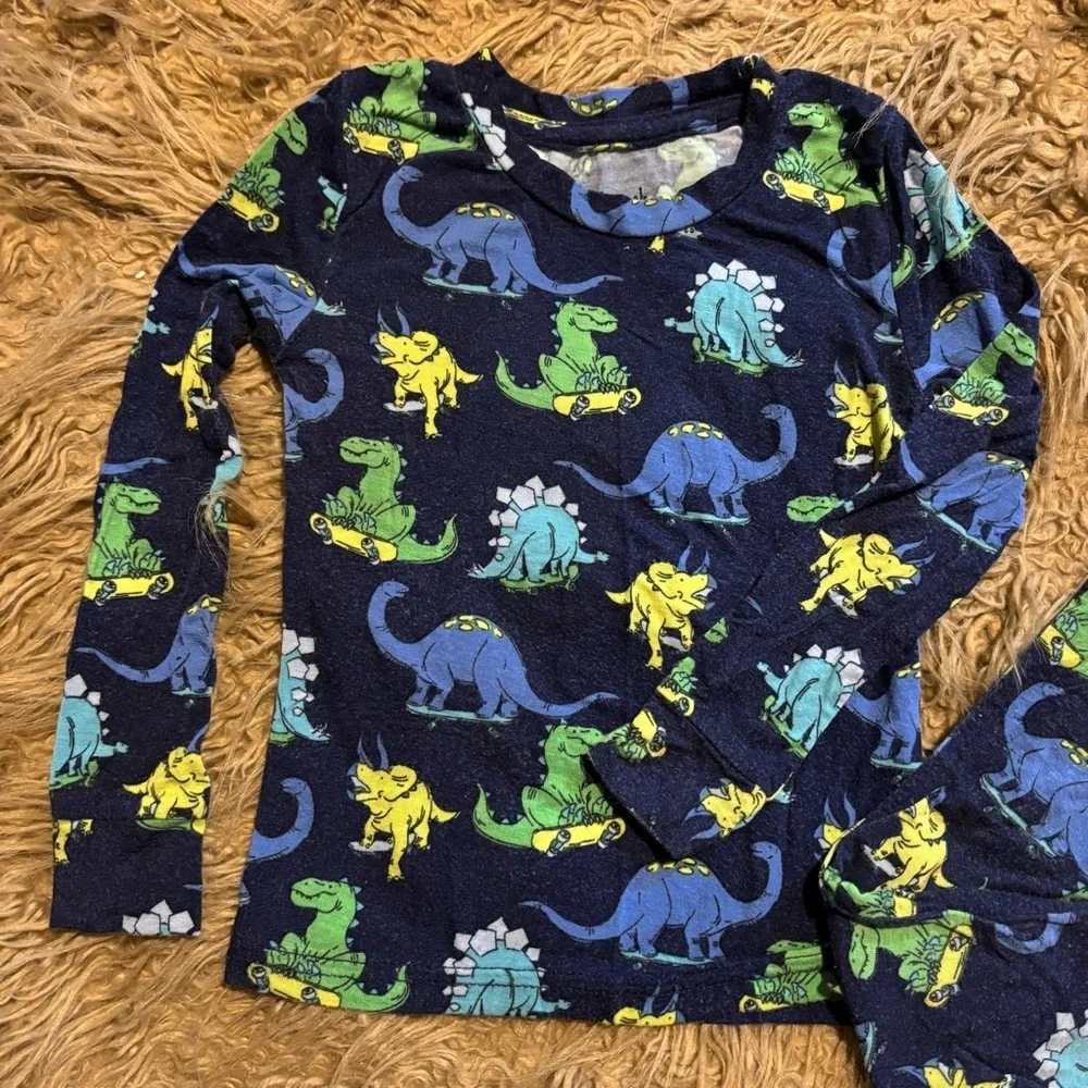Bamboo Dinosaur PJs Print Kids Boys Pajama Set Viscose Buttery Soft 24 months